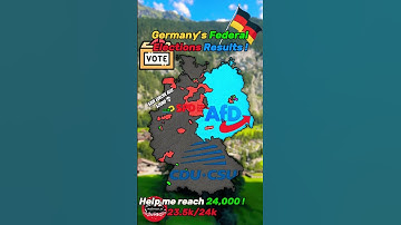 German Election Results 🗣️🇩🇪🇪🇺. #europe #map #mapper #geography #mapchart #history #mapping