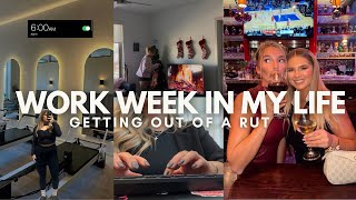 trying to get out of a rut | work week in my life