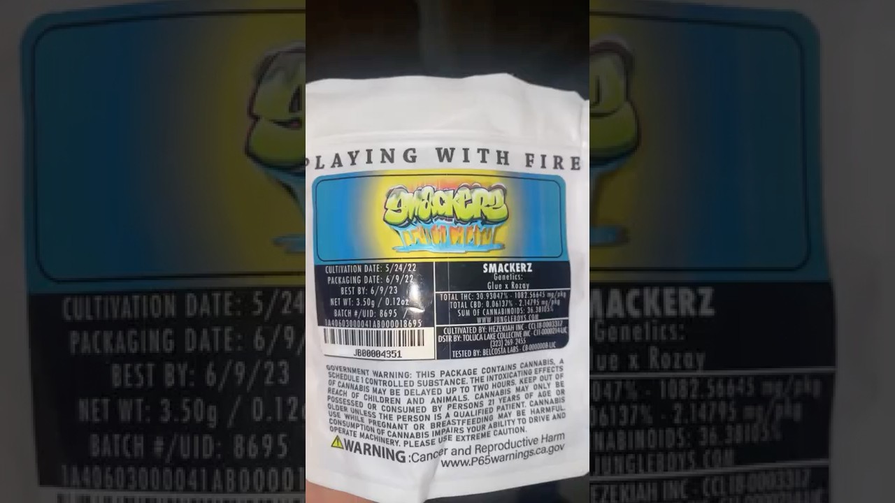 SMACKERZ @JungleBoys ( Glue x Rozay ) Cali Flower