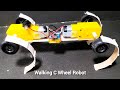 Powerful All-Surface Robot at Home | Walking C Wheel Robot DC Gear Motor Projects with Mr-Ahmad