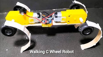 Powerful All-Surface Robot at Home | Walking C Wheel Robot DC Gear Motor Projects with Mr-Ahmad