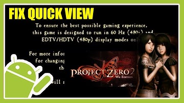 HOW TO FIX Run in 60 Hz (480i) and EDTV/HDTV (480p) display error FATAL FRAME 2 WII EDITION EMULATOR