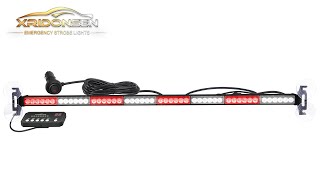 XRIDONSEN Red White Emergency Lights for Volunteer Firefighter Vehicles Fire Trucks POV