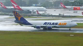 [4K] HEAVY RAIN @ Sydney Airport! Plane Spotting LIVE Highlights!