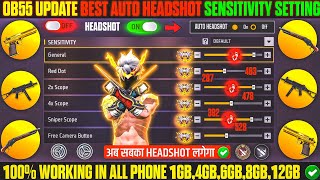 Free Fire Headshot Setting After Ob55 Update 2026⚡Best Sensitivity Settings ⚙️| Sensitivity Setting 