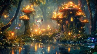 Magical Mushroom House 🍄 Fairies Tiny Home | Enchanted Forest Music to Relaxes, Sleepy | No Music AI