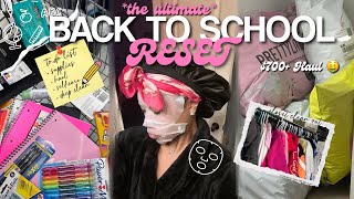 *THE ULTIMATE* Back To School Reset l supply shopping, clothing haul, self-care + more