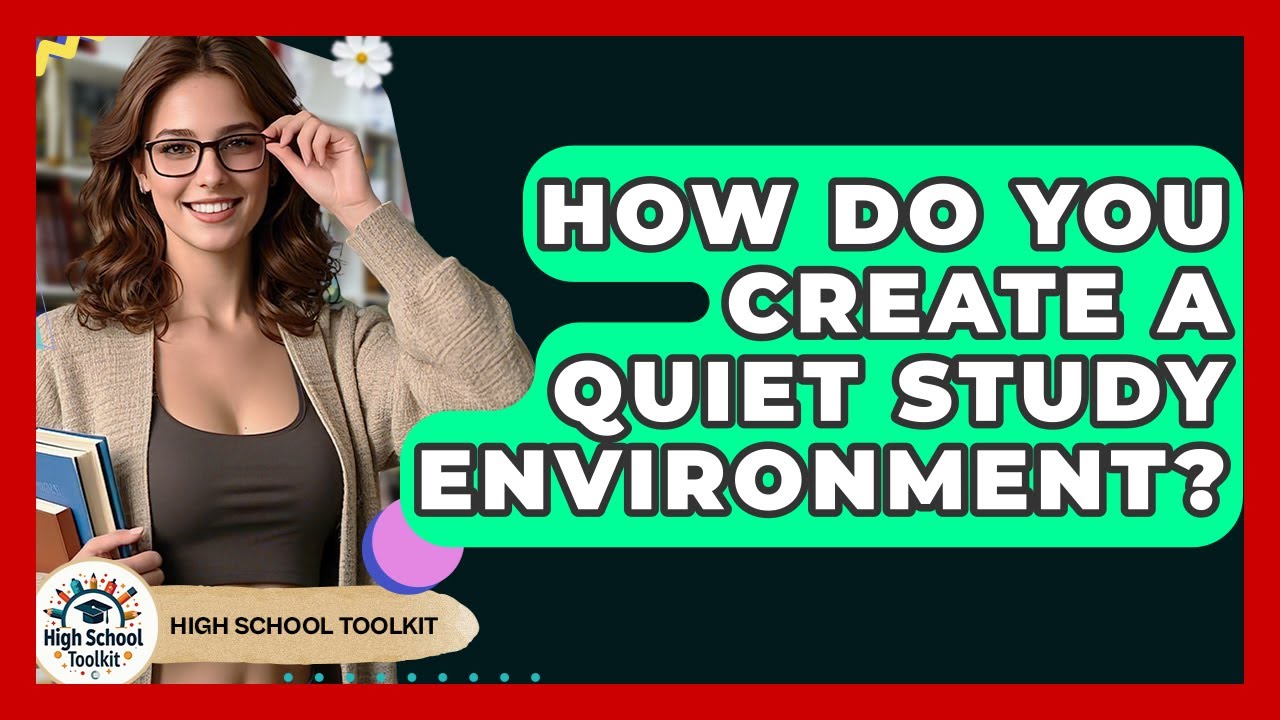 How Do You Create A Quiet Study Environment? - High School Toolkit ...