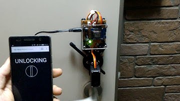3D printed ESP8266 WiFi door lock - IoT for Home automation