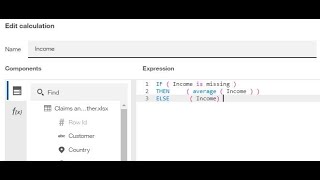 Cognos Analytics - How to handle missing value in numeric column