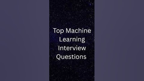 Machine Learning Interview Questions🔥| ML Interview Prep 2026 #machinelearning #education #shorts