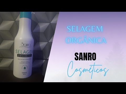 ❤️Selagem orgânica Sanro cosméticos. progressiva sem formol