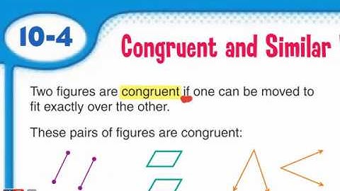 Congruent and Similar Figures Part-1 EX:10.4 Progress in Mathematics Grade 5 | Kids maths series