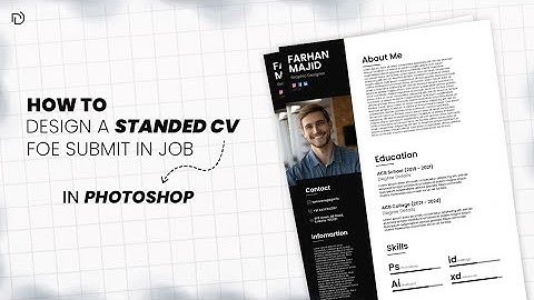 How to Design a Professional CV Using Photoshop | Adobe Photoshop CC | @digi_dive