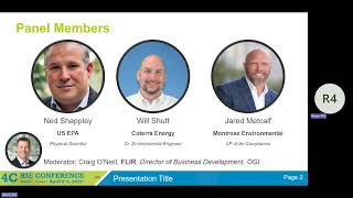 Optical Gas Imaging (OGI) in Regulatory Framework Panel, Ned Shappley, Will Shutt, Jared Metcalf