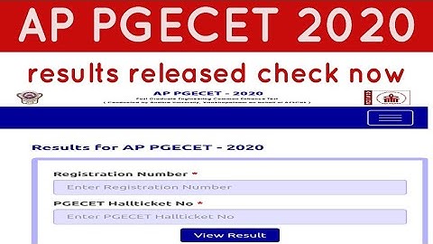 #AP PGECET 2020 RESULTS LINK AVAILABLECHECK NOW AND SHARE#pgecet