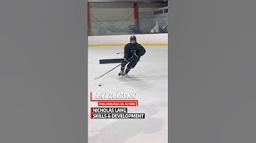 Erik Zahradnik working on his skills with Nicholas Lang