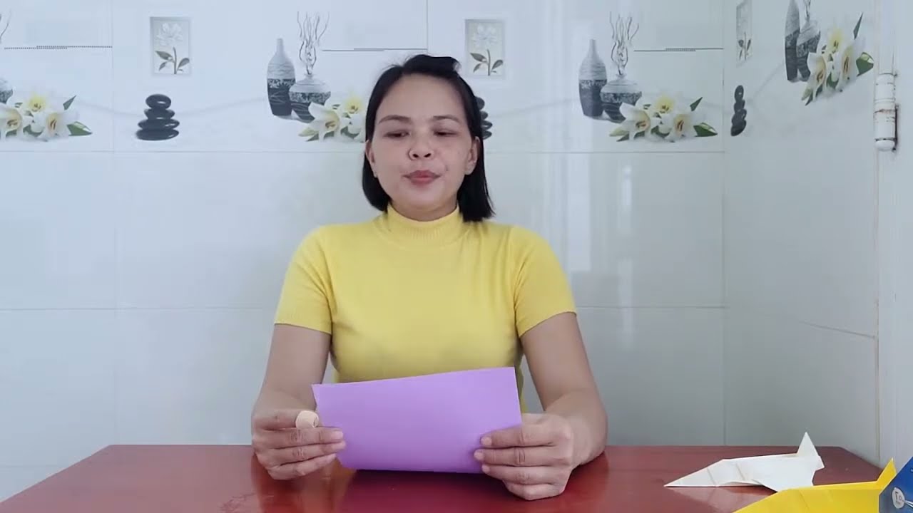 SUPER EASY TO FOLD A PLANE WITH PINK PAPER TO GIFT TO YOUR STUDENTS MODEL 03