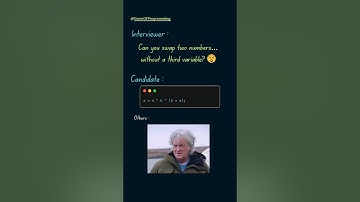 Swap two numbers without third variable 🗿 #coding #java #webdevelopment #music #shorts #learning