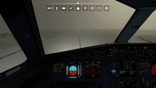 Blizzard landing in Zurich