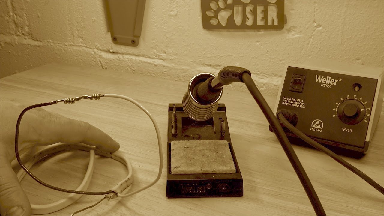 How to solder two wires together YouTube