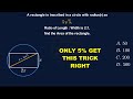 SAT Math Trick: The Inscribed Rectangle Hack (Geometry Problem)