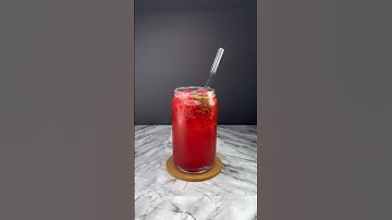 Mountain Dew Raspberry Lemonade with frozen raspberries #youtubeshorts #shorts #asmr  #drink