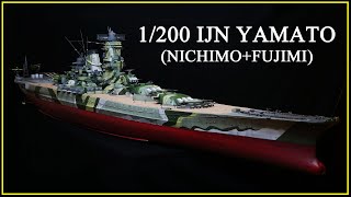 [Commissioned] 1/200 Yamato Full Build. (World of Warships Camouflage, Nichimo+Fujimi)