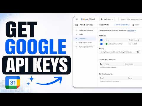 Step By Step Get Google Calendar Meet API Keys (Full Guide)