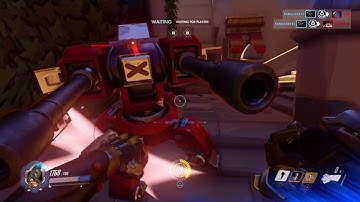Overwatch skirmish Doomfist vs 6 AI Heroes