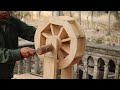 Amazing Creative Woodworking Project For Garden // How to Build a Wooden Waterfall