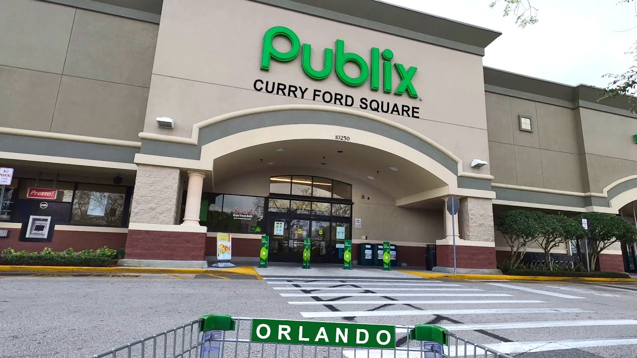Publix Super Market at Curry Ford Square on Curry Ford Road in Orlando  Florida - Store 1338 - YouTube