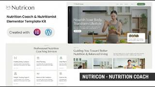 Nutricon Elementor Template Kit for Nutrition Professionals