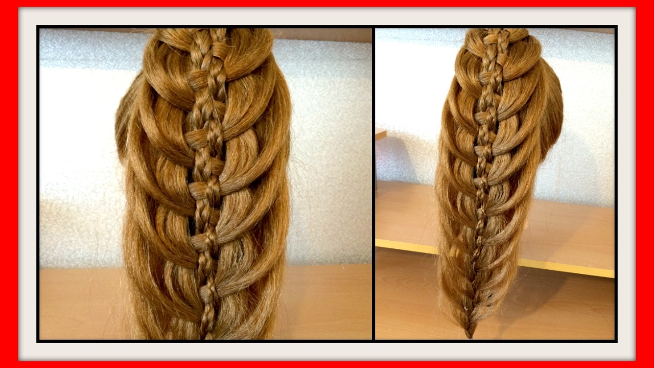 HAIR STYLE FOR LONG HAIR 5 STRAND BRAID HAIRSTYLE / HairGlamour Styles