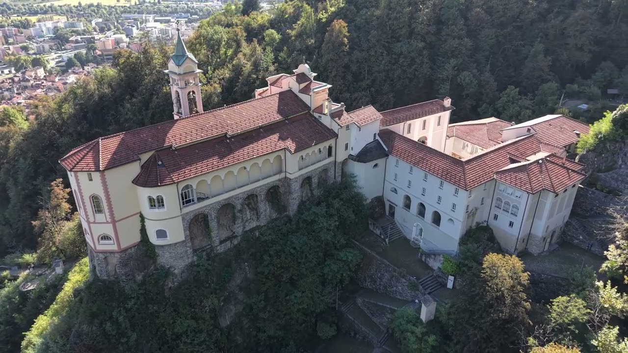 Der Heilige Berg von Orselina Madonna del Sasso DJI AIR 3S