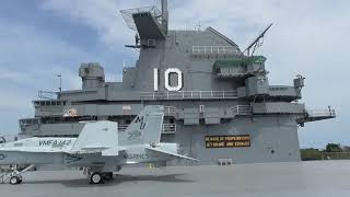 The USS Yorktown Aircraft Carrier CV-10 At Patriots Point In Charleston, SC 5-18-2021