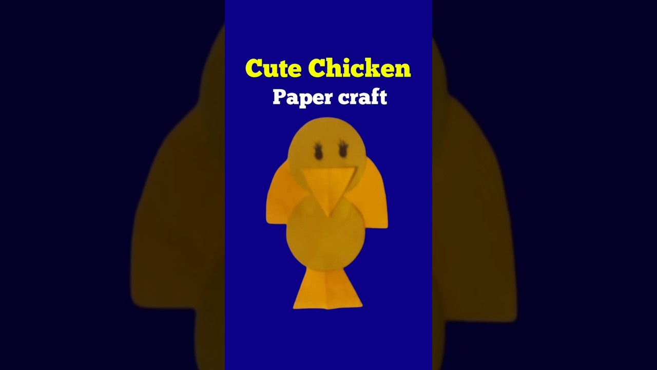 Cute Chicken Paper Crafting 