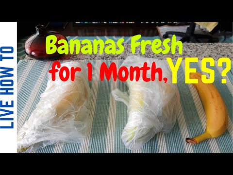 How to Keep Bananas Fresh for 1 Month | How to Keep Bananas from Ripening too Fast