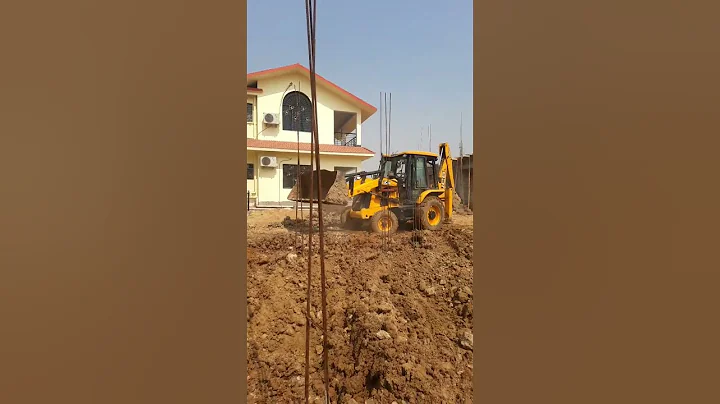 PLINTH FILLING WITH JCB3DX #jcb3dx #construction #shorts