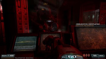 Doom 3 : Resurrection Of Evil - Hell Knight appears from teleporter