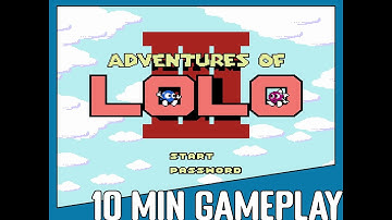 10 Minute Gameplay: Adventures of Lolo 3 (1991) NES