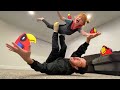 PiRATE YOGA with PARROTS!!  Family exercise morning routine with Adley & Niko! ultimate new game