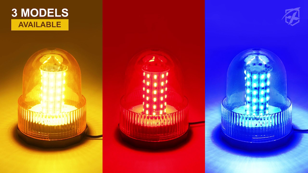 30 LED Amber LED Strobe Light,LED Emergency Vehicle Magnetic Mount Warning Strobe and Rotating Flashing Light Beacon Pattern for Cars and Trucks