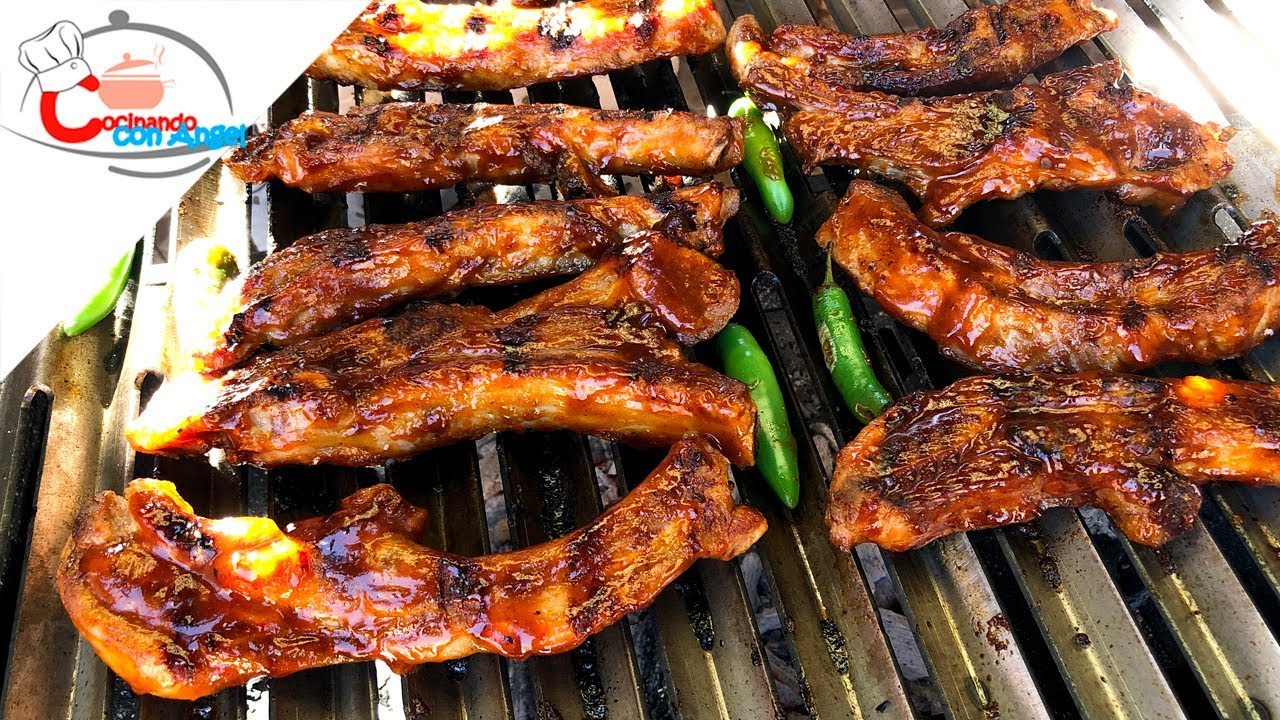 Costillas BBQ Al Carbón Receta de Restaurante MEJORADA YouTube