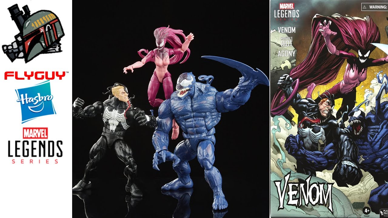 FLYGUYtoys Hasbro Marvel Legends Venom Multipack Venom, Riot