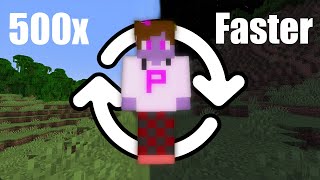 Minecraft, but everything is 500x FASTER (1)