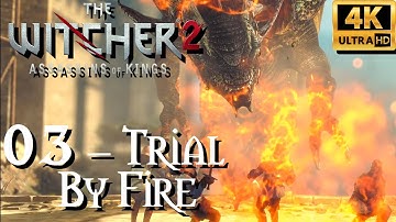 Witcher 2 | Cinematic Series in 4K | 03 - Trial by Fire & To the Temple!
