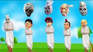 Waaww‼️All BoBoiBoy elements, upin and ipin turn into barongan pocong⁉️