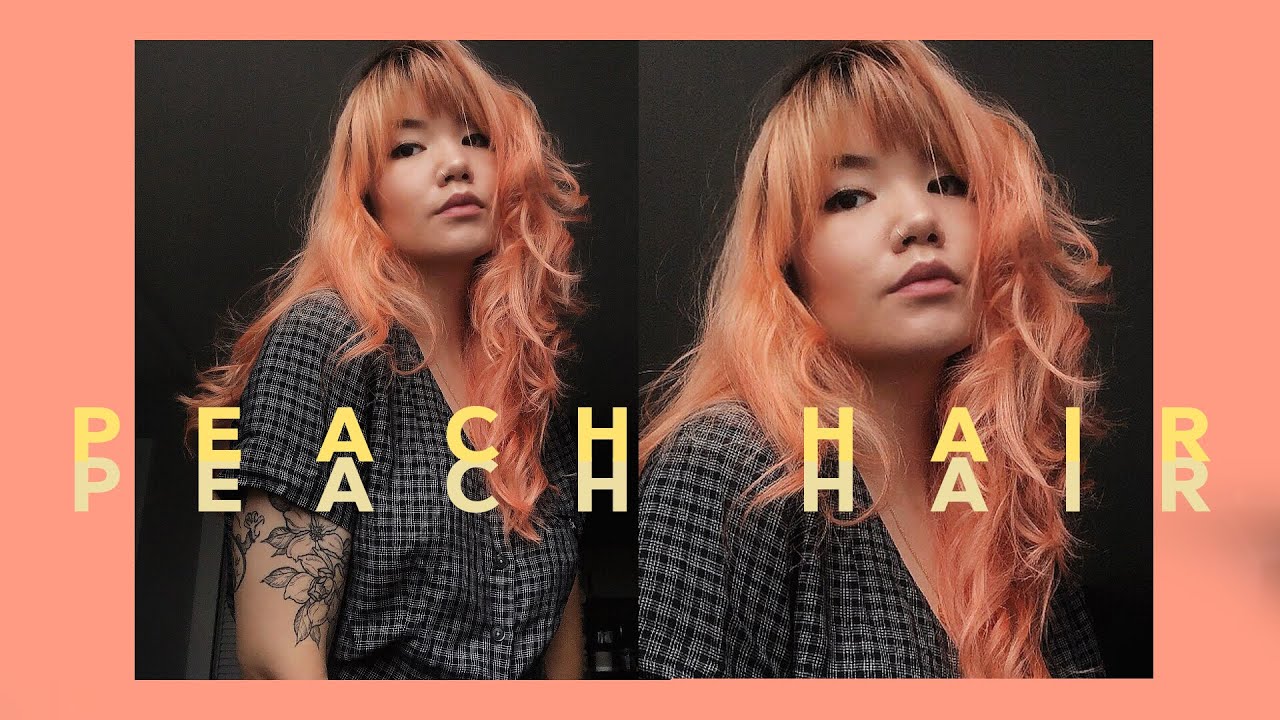 Dyeing My Hair Peach / Orange // At-Home Diy