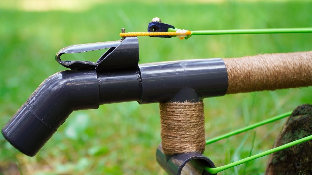 DIY Slingshot Unique And Powerful PVC Slingshot YouTube